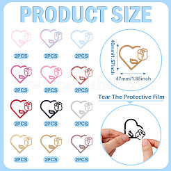 24Pcs 12 Colors Acrylic Wine Glass Charms&nbsp;AJEW-TA0002-92