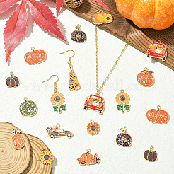 56Pcs 14 Styles Thanksgiving Day Alloy Pendants&nbsp;ENAM-SC0006-78