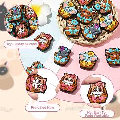 20Pcs 5 Styles Silicone Beads&nbsp;SIL-CJ0003-03