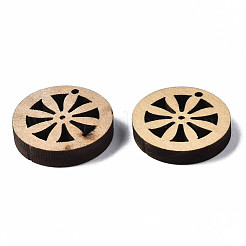 Undyed Natural Wooden Pendants&nbsp;WOOD-N007-119