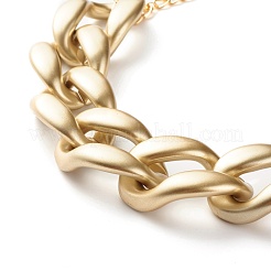 CCB Plastic Curb Chain Necklace&nbsp;NJEW-JN03773