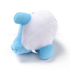 PP Cotton Mini Animal Plush Toys Dolphin Pendant Decoration&nbsp;HJEW-C002-01C