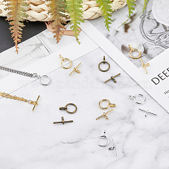 Tibetan Style Alloy Toggle Clasps&nbsp;TIBE-FH0001-05-RS