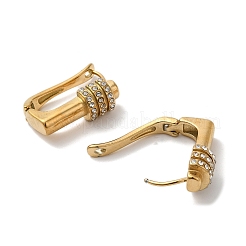 Stainless Steel & Rhineston Hoop Earrings for Women&nbsp;EJEW-C110-01G