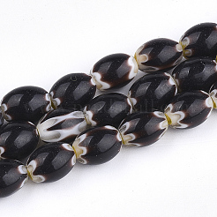 Handmade Millefiori Lampwork Beads Strands&nbsp;LAMP-S191-17A