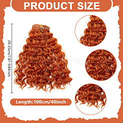 High Temperature Fiber Long Noodles Perm Curly Hairstyle Doll Wig Hair&nbsp;DIY-WH0683-06A