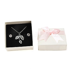 Square Cardboard Jewelry Set Box&nbsp;X1-CBOX-Q038-01B