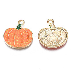 Autumn Theme Rack Plating Alloy Enamel Pendants&nbsp;LS-PALLOY-N164-007