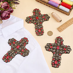 3Pcs Felt Glass Rhinestone Ornament Accessories&nbsp;PATC-FG0003-75