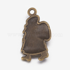 Tibetan Style Alloy Pendants&nbsp;TIBEP-EA028YKG-AB-LF
