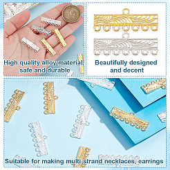 120Pcs 2 Colors Alloy Chandelier Component Links&nbsp;FIND-GO0003-42