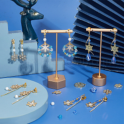DIY Snowflake Earring Making Kits&nbsp;DIY-SC0032-80