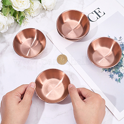 6Pcs Stainless Steel Dipping Bowls&nbsp;AJEW-CP0009-70RG