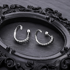 304 Stainless Steel Octopus Tentacle Stud Earrings for Men&nbsp;WGB9045-01