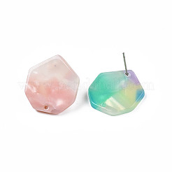 Cellulose Acetate(Resin) Stud Earring Findings&nbsp;KY-N018-01