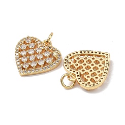 SHEGRACE Brass Micro Pave Clear Cubic Zirconia Pendants&nbsp;XGRQ2C533-412G