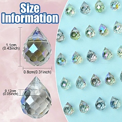 48Pcs 4 Colors Electroplate Glass Beads&nbsp;GLAA-FS0001-89