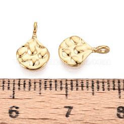304 Stainless Steel Teardrop Charms&nbsp;X-STAS-T072-42G
