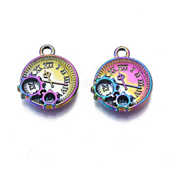 Rack Plating Rainbow Color Alloy Pendants&nbsp;PALLOY-S180-323