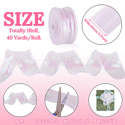 40 Yards Polyester Chiffon Pleated Ribbons&nbsp;OCOR-TAC0013-11B