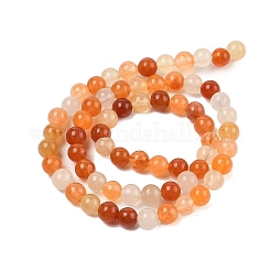 Natural Golden Silk Jade Beads Strands&nbsp;G-N344-01B-01