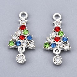 Alloy Colorful Rhinestone Pendants&nbsp;PALLOY-Q441-029-RS