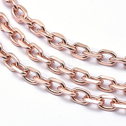 Brass Cable Chains&nbsp;KK-P155-53RG-NR