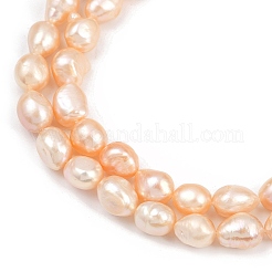 Natural Cultured Freshwater Pearl Beads Strands&nbsp;PEAR-P064-20K-04C-01
