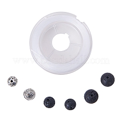 200PCS Natural Lava Rock Beads&nbsp;DIY-PH0014-01