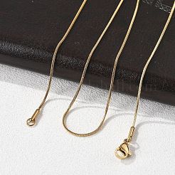PVD Vacuum Plating 304 Stainless Steel Snake Chains Necklaces&nbsp;NJEW-O058-24G