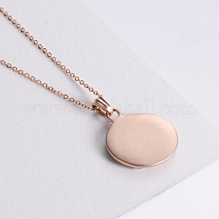 Vintage Punk Holy Spirit Medal Flat Round Stainless Steel Pendant Men’s Necklaces&nbsp;KV9313