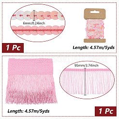 1 Roll Sparkle PET Paillette Lace Ribbon&nbsp;OCOR-GA0002-33