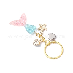 Resin & Alloy Enamel Pendant Keychain&nbsp;KEYC-JKC01125