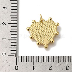 Rack Plating Brass Pave Shell Pendants&nbsp;KK-U019-20G