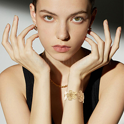 Alloy & Raffia Cuff Bangles for Women&nbsp;BJEW-WH0017-55A
