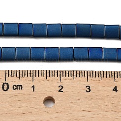 Electroplated Frosted Non-magnetic Synthetic Hematite Beads Strands&nbsp;G-G089-B01-14