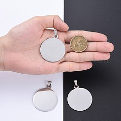 Tarnish Resistant 304 Stainless Steel Pendants&nbsp;STAS-I140-01B-S