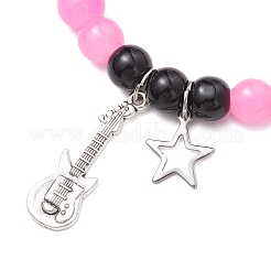 2Pcs 2 Colors 304 Stainless Steel Charms Bracelets&nbsp;BJEW-JB11848