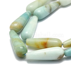 Natural Flower Amazonite Beads Strands&nbsp;G-E576-36