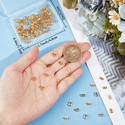100Pcs Brass Ear Nuts&nbsp;KK-BBC0012-24