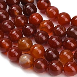 Natural Carnelian Beads Strands&nbsp;GG-CBA1CAF-A01-12mm