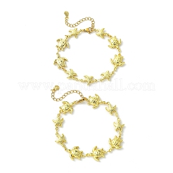 2Pcs 304 Stainless Steel Link Chains Bracelets for Women&nbsp;BJEW-JB13763