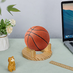 Detachable Pine Wood Sports Ball Organizer Holder&nbsp;ODIS-WH0079-055
