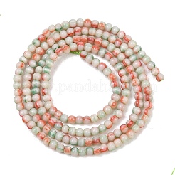 Glazed Porcelain Beads Strands&nbsp;PORC-P034-2mm-01