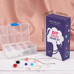 DIY Flower Dangle Earring Making Kits&nbsp;DIY-SC0001-36