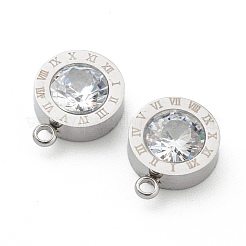 304 Stainless Steel Rhinestone Charms&nbsp;STAS-Z009-17P
