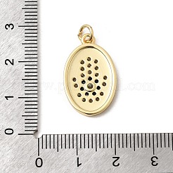 Brass Micro Pave Cubic Zirconia Pendants&nbsp;KK-H267-070G
