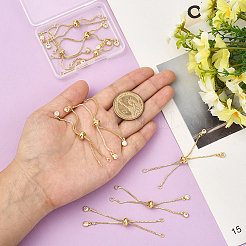 10Pcs Brass Slider Bracelets Making&nbsp;KK-BBC0020-74