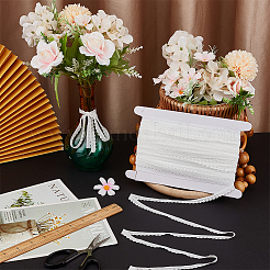 30 Yards Nylon Elastic Wavy Edged Flower Lace Ribbon&nbsp;OCOR-FG0002-79B