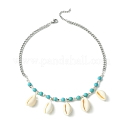 Natural Shell Bib Necklace&nbsp;NJEW-TA00116